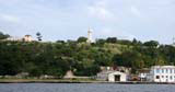 View across the estuary to the statue of Christ.