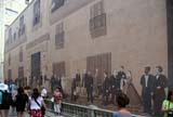 Mural showing historical figures.
