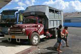 A truck at Cienfuegos bus station. This looks like a pretty smart one compared to most we saw.