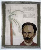 A tapestry of national hero and poet José Martí.