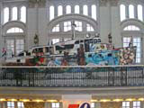 A mock-up (by schoolchildren?) of the Granma, the boat that brought Fidel and Che from Mexico for the final revolution.