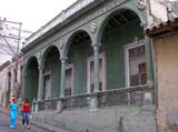 A typical arcade we passed regularly. This shot gives a good impression of the slope of many of the streets here.