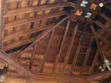 The restored roof timbers.