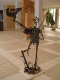 Sculpture in the main lobby area.