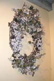 A ceramic wreath.