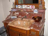 Marble washbasin.