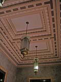 The lobby ceiling.