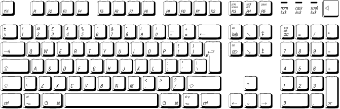 Macintosh Extended Keyboard in Mac KeyCaps