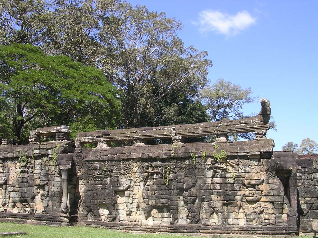 One end of the Terrace of Elephants