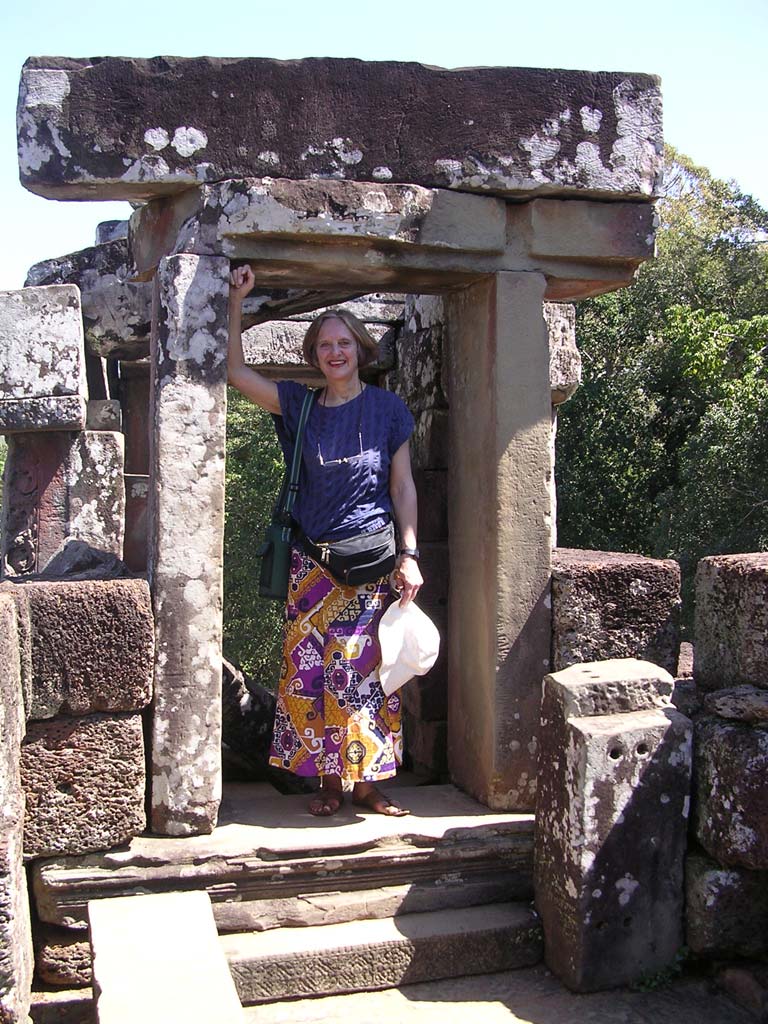Mary in an archway on the top