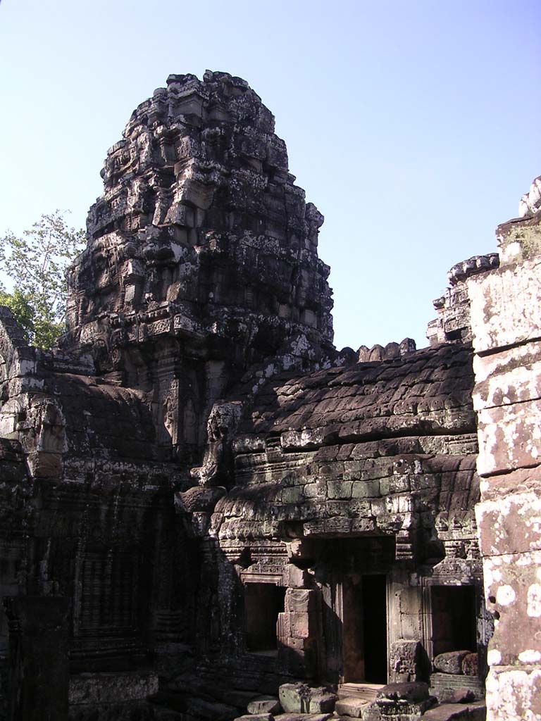 Another tower and a covered walkway