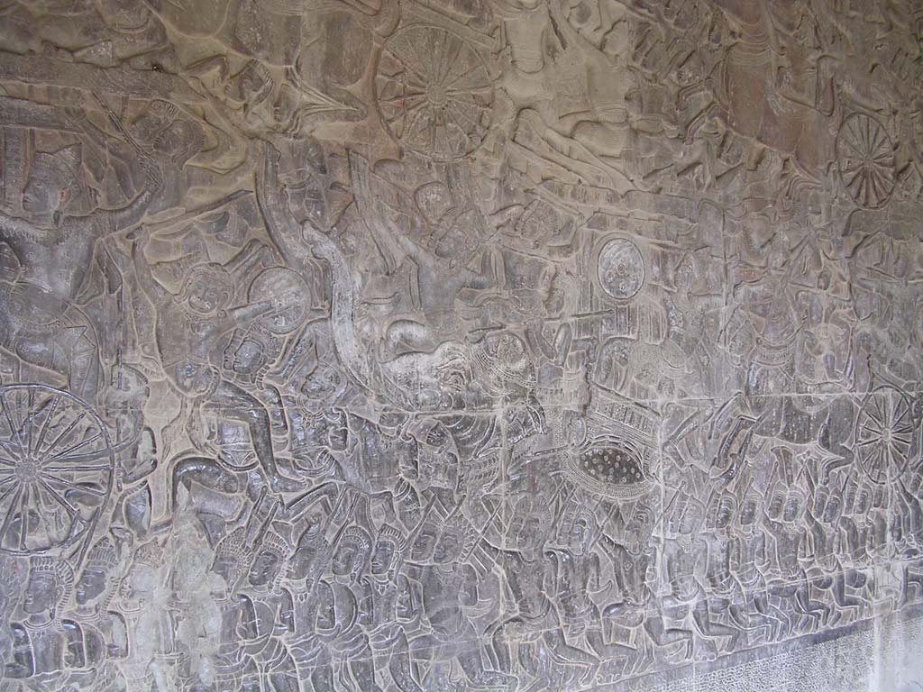 Battle of Kurukshetra: a warrior on an elephant