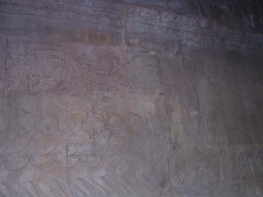 Churning of the Ocean of Milk: the serpent's tail