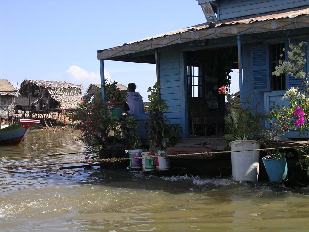 Floating garden in Cambodia