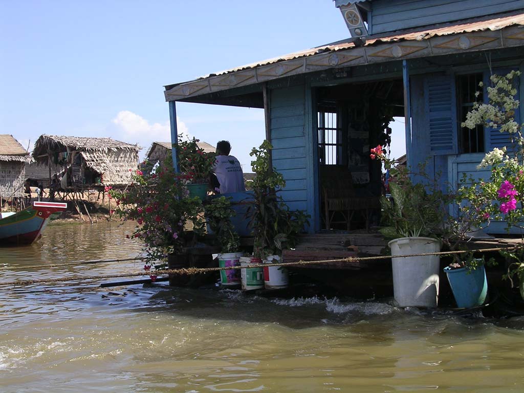 Floating garden at Chong Kneas, Cambodia