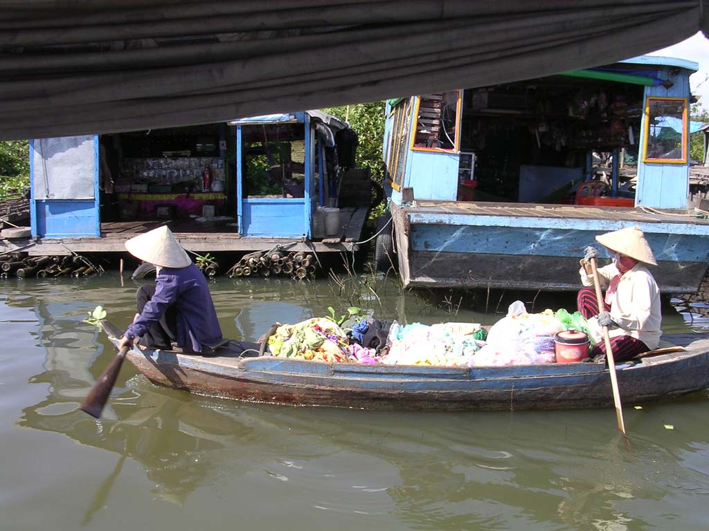 Two women with their cargo