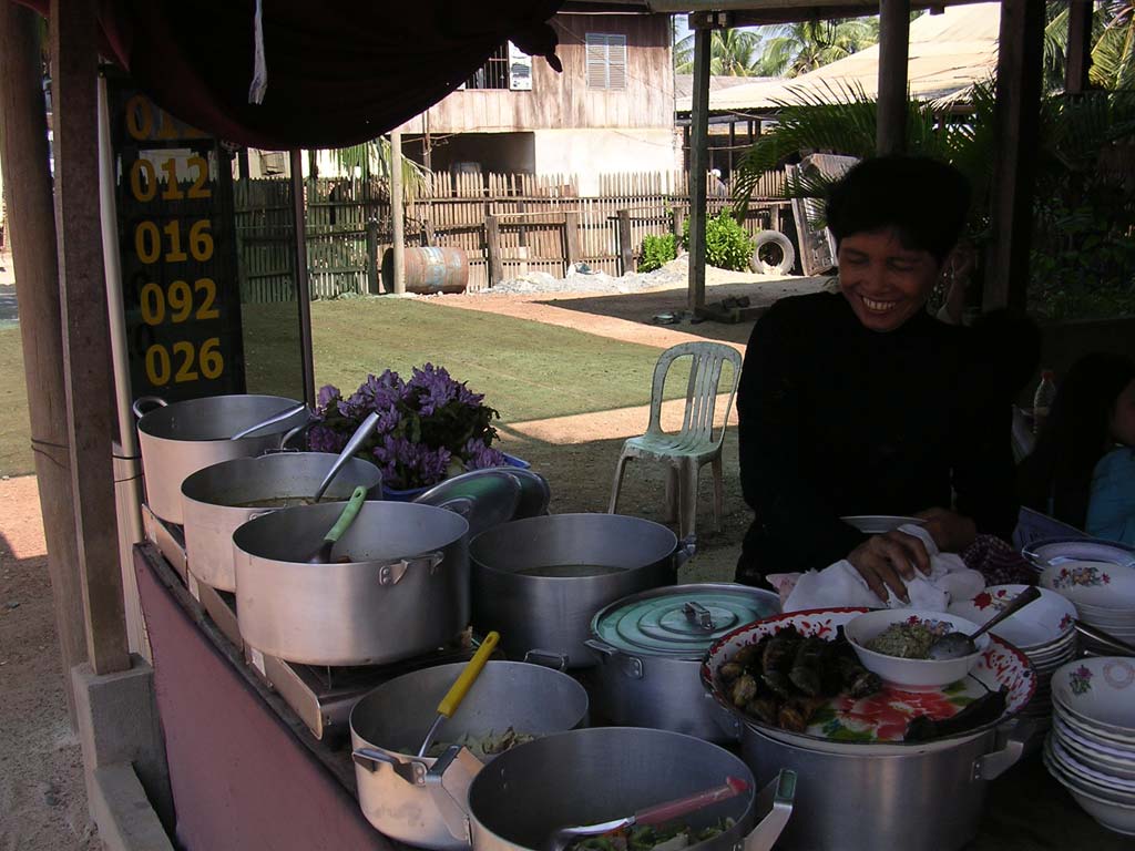 Where we nearly had lunch on the bus trip from Battambang to Phnom Penh