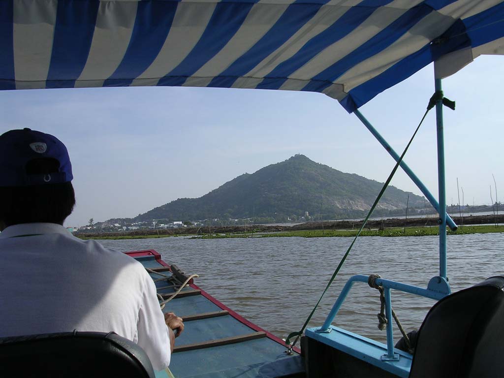 Approaching across the water