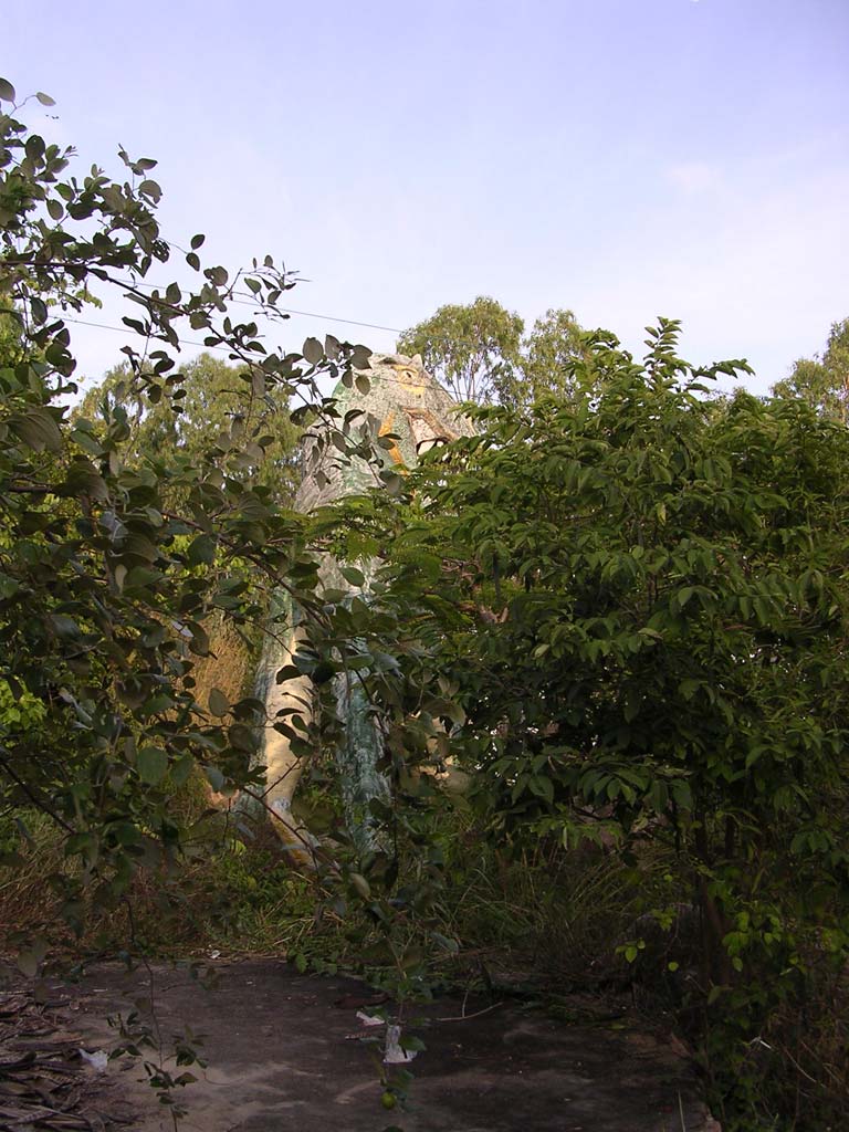 Curious kiddies' play area on the way up the mountain