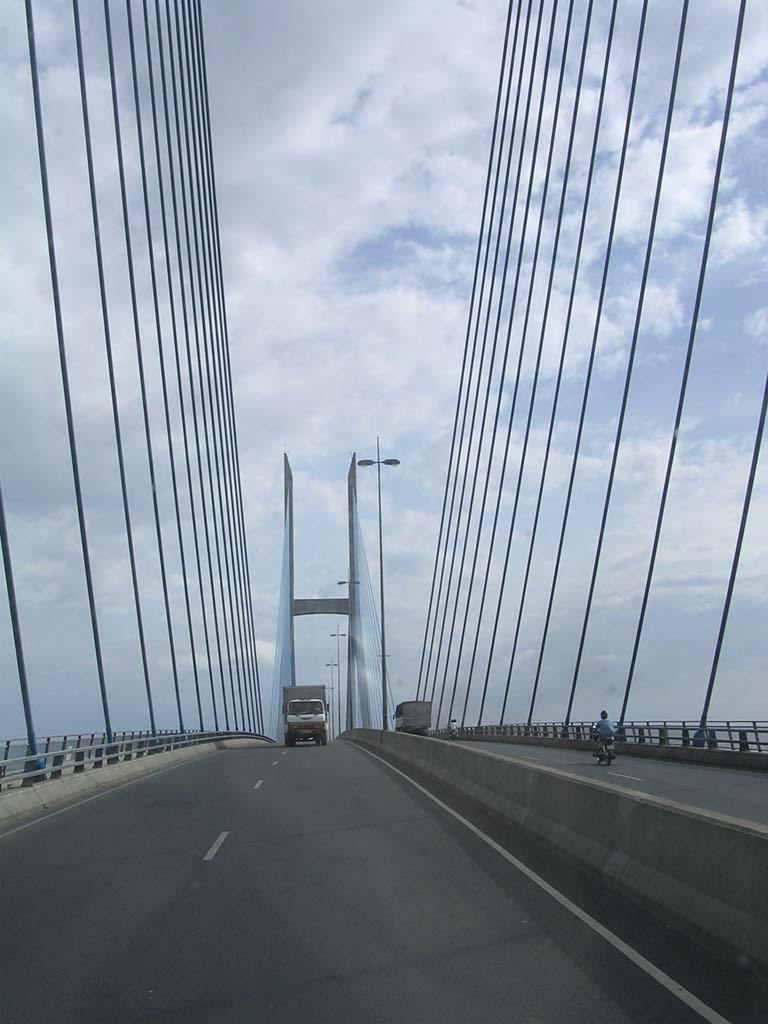 Major bridge over one of the waterways