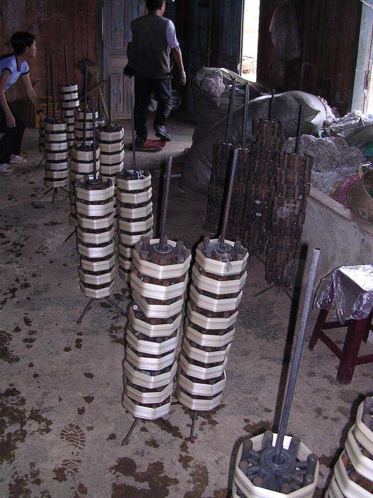 Reels of silk
