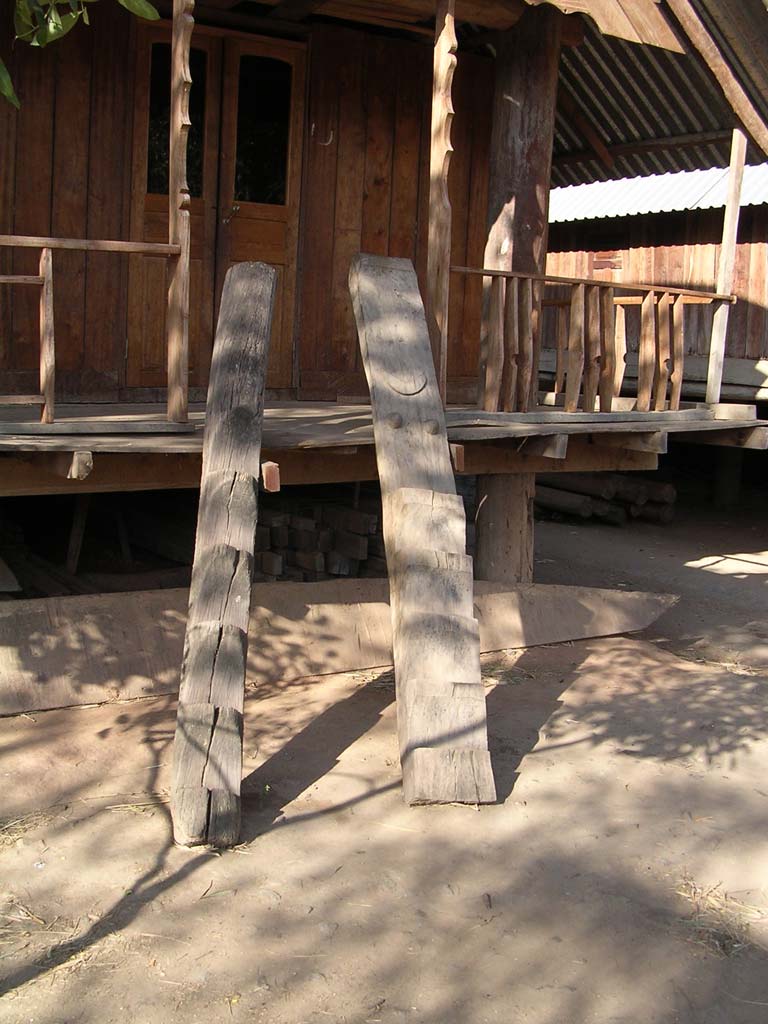 The steps to another long house - his and hers