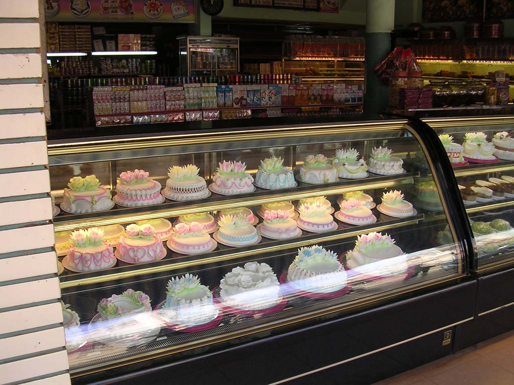 Cakes in the Hanoi Bakery, Buon Ma Thuot, Vietnam