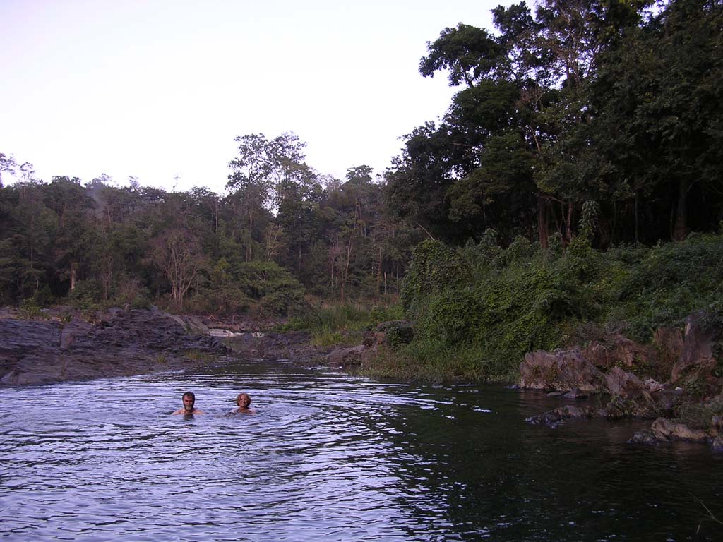 In the swimming pool