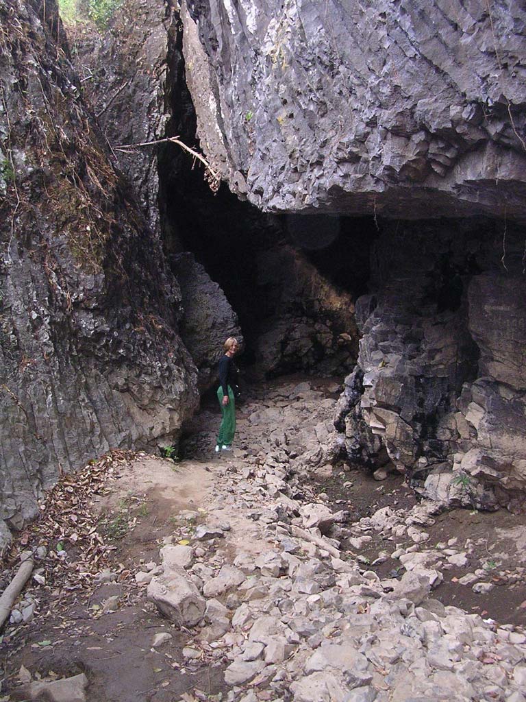 Mary enters the canyon