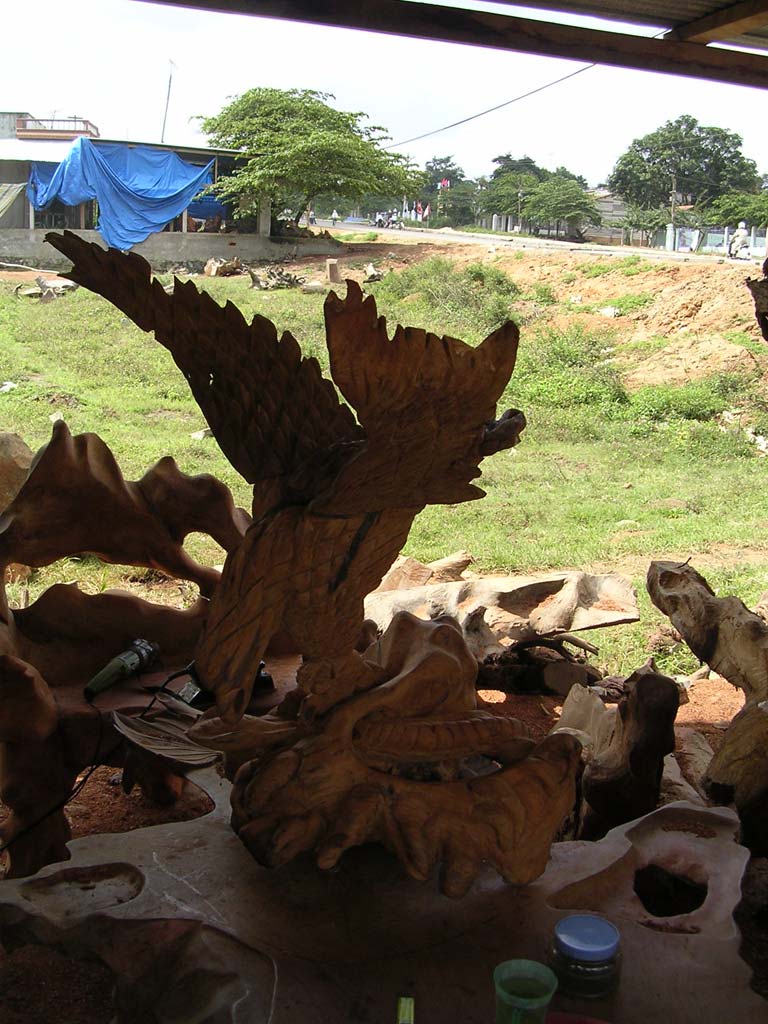 The same eagle from the side