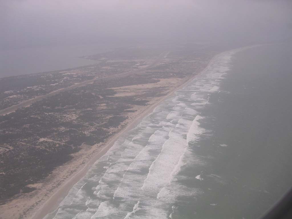 Along Cam Ranh bay from the plane - a lot of Vietnam's coast is like this.