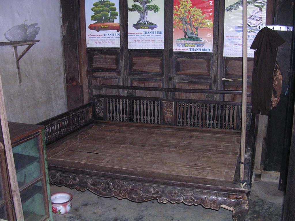 A lovely carved bed