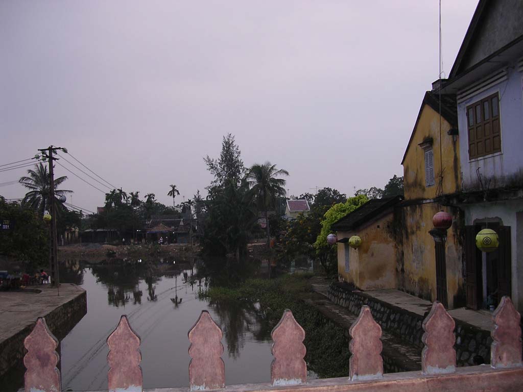 Looking out from the balcony opposite the temple