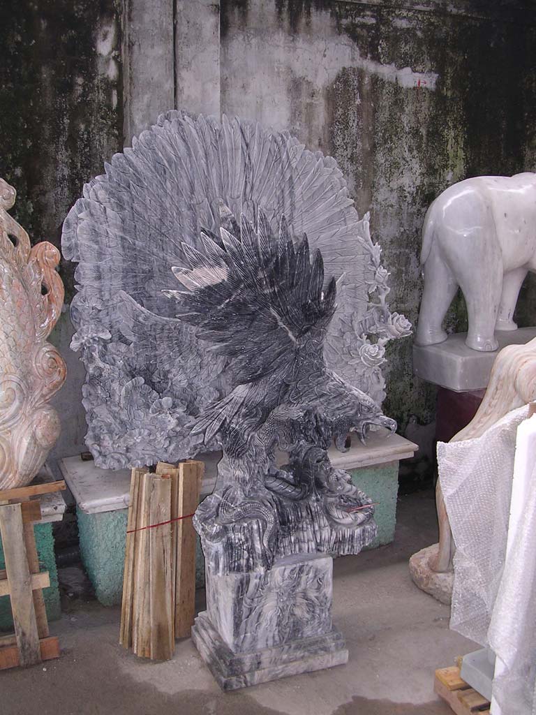 A particularly fine specimen of the local marble carving