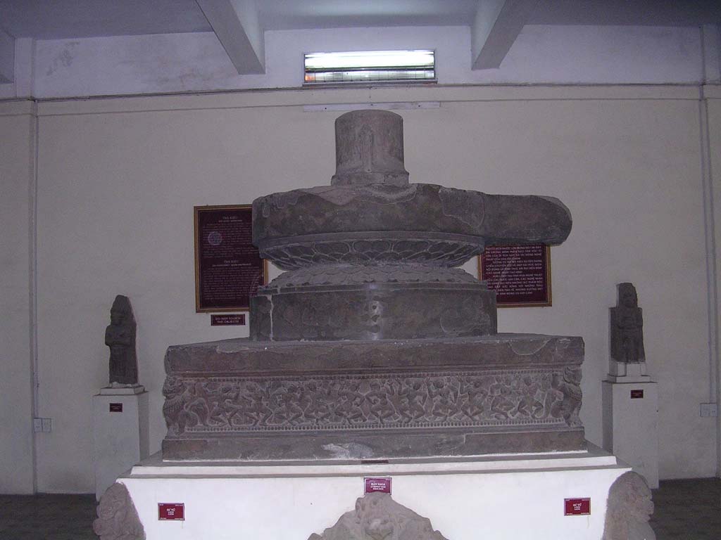 An enormous decorated linga and yoni
