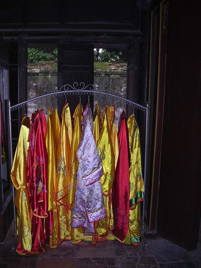 Just to prove it's a real theatre, a rack of theatrical costumes
