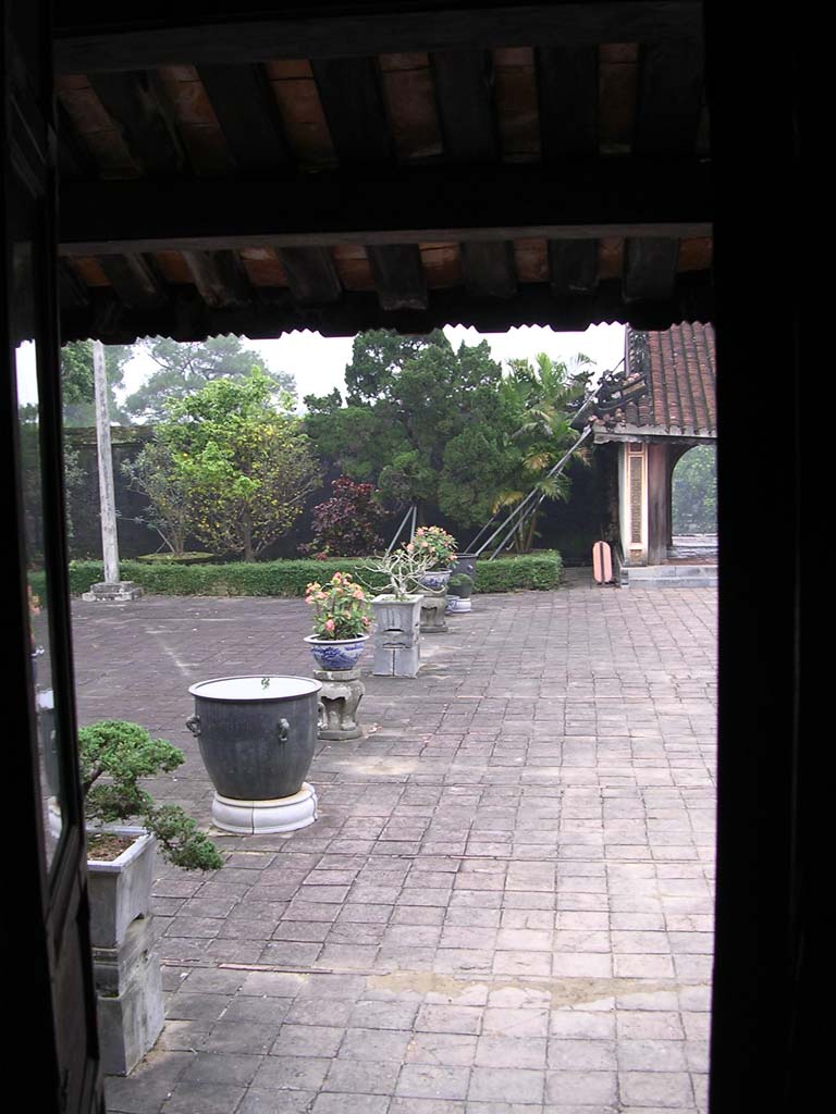 Looking out onto another courtyard