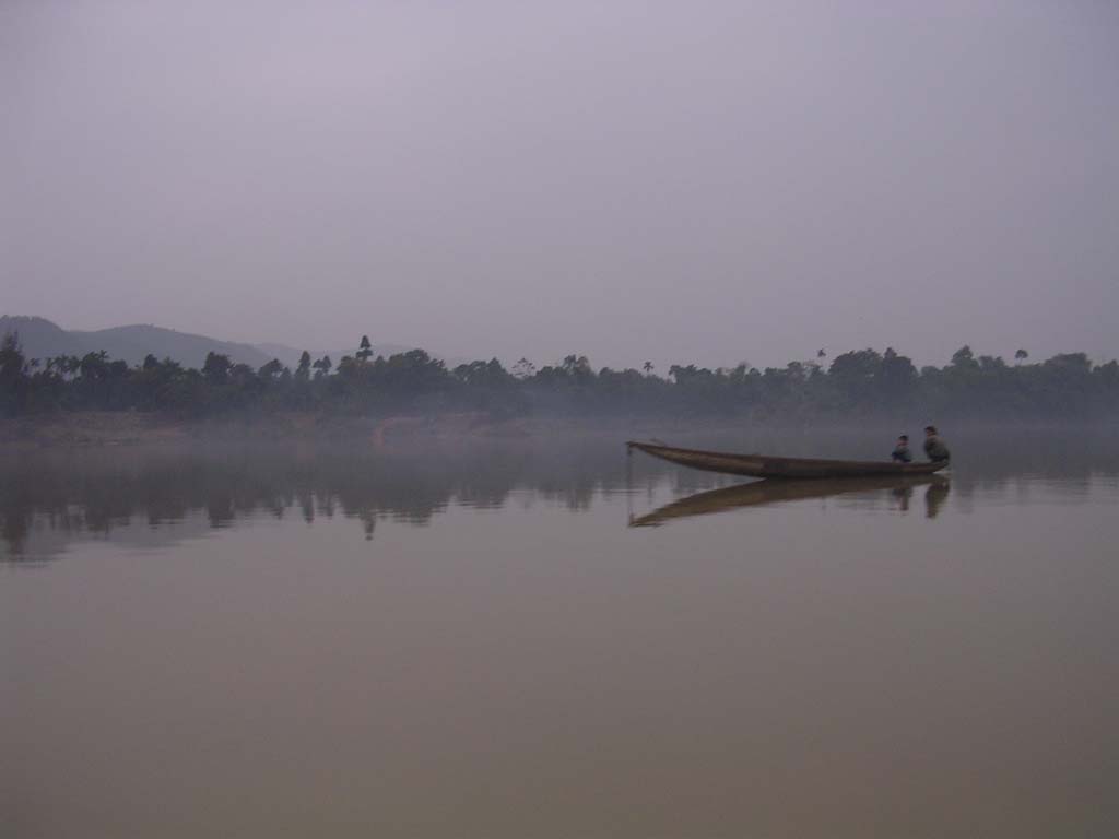 Into the mist on the Perfume River