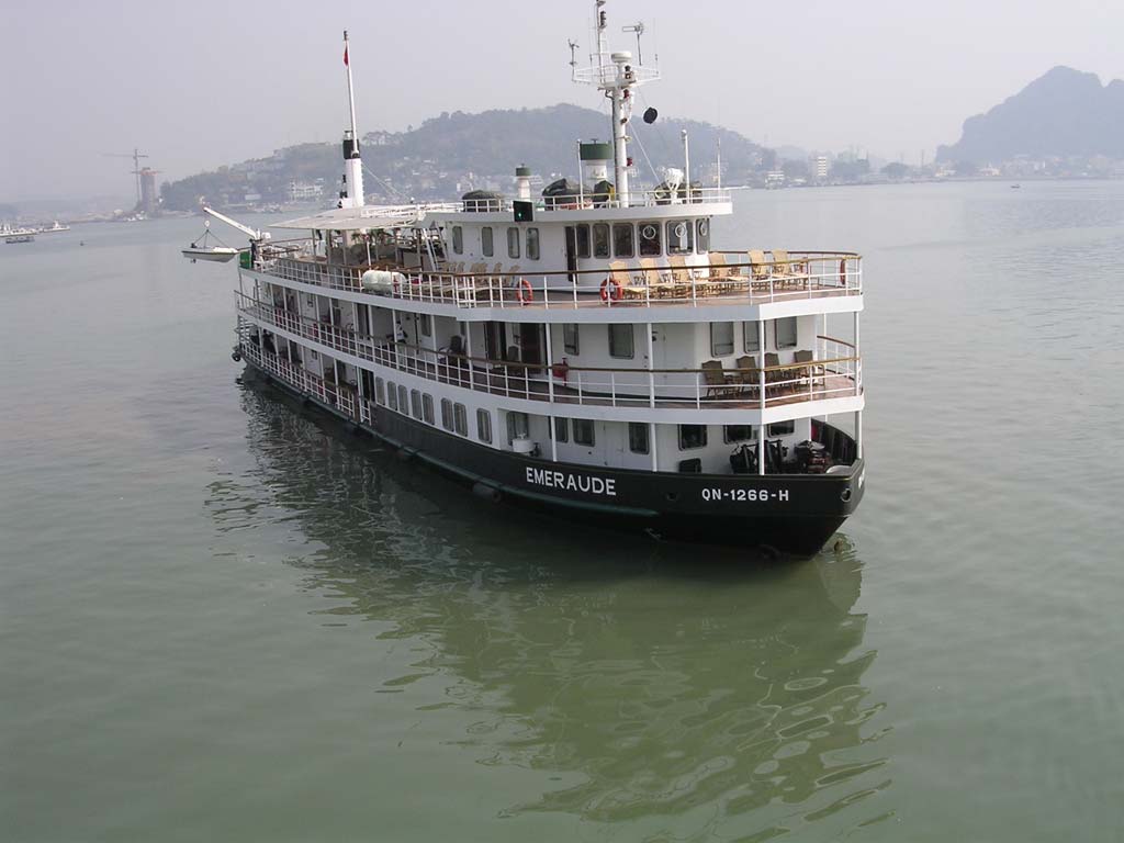 The Emeraude, reputedly the most expensive and luxurious boat in Ha Long Bay