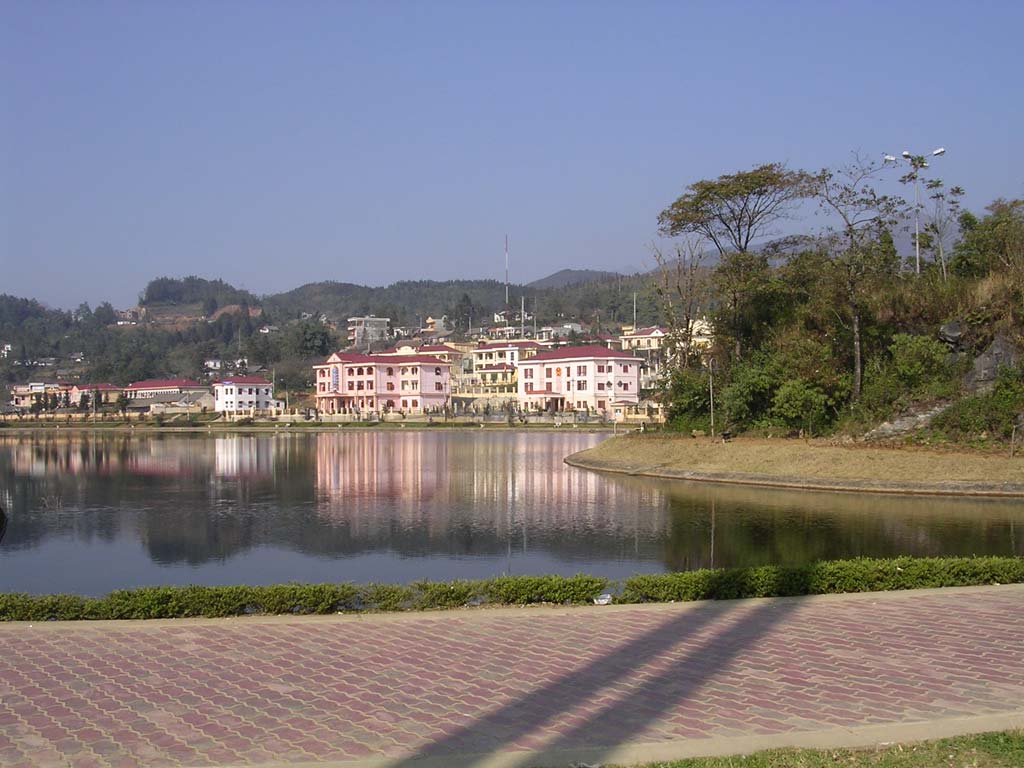 Another view of the lake - that's an island on the right.