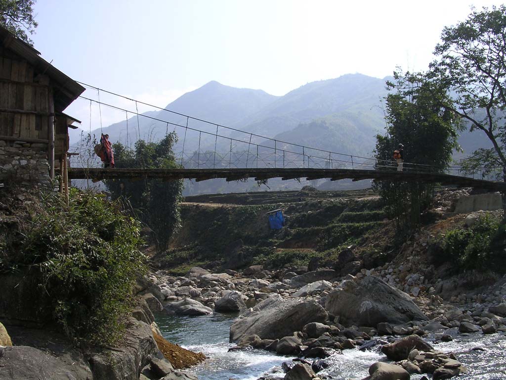 The small bridge we crossed