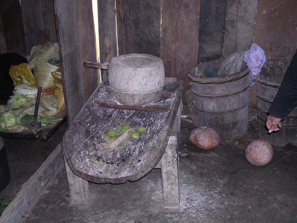 Kitchen equipment in a house we visited