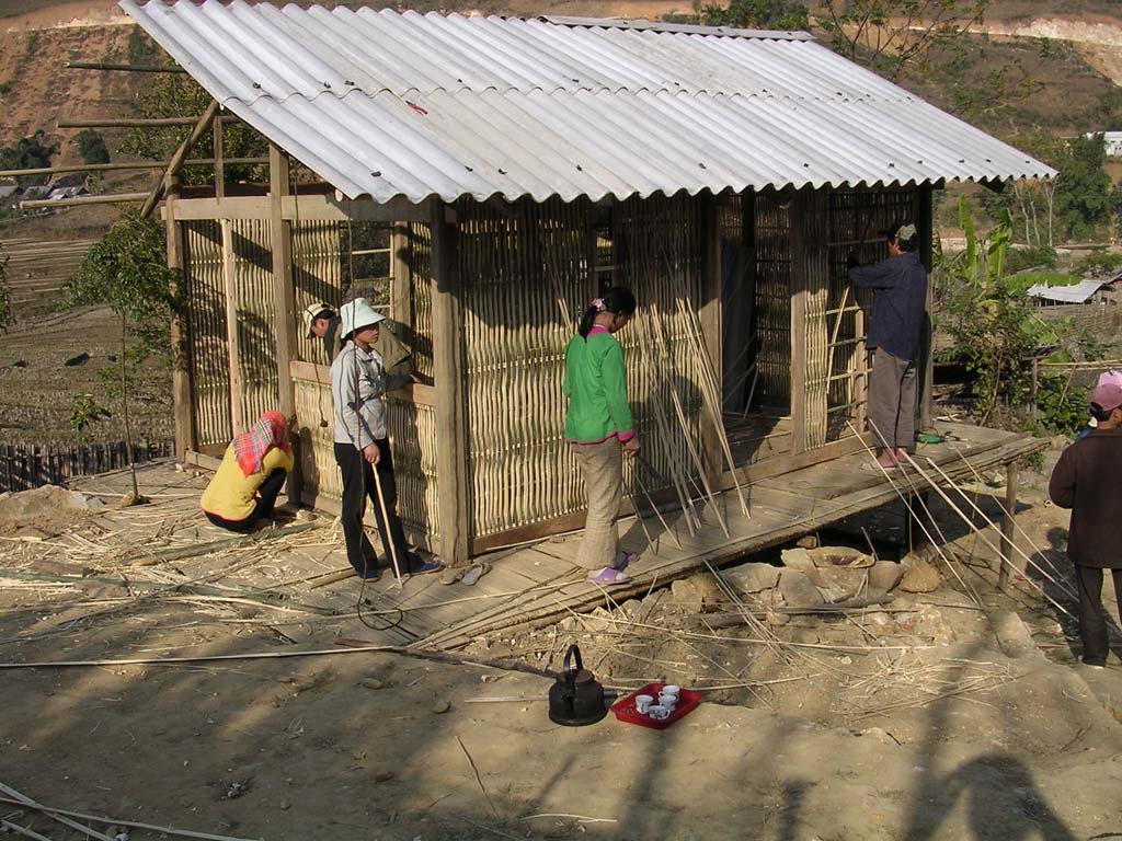 Building a new house is a communal activity.