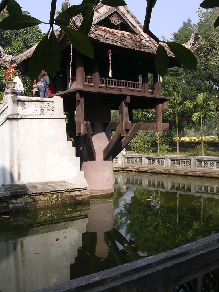 The One Pillar Pagoda (because it stands on a single pillar)