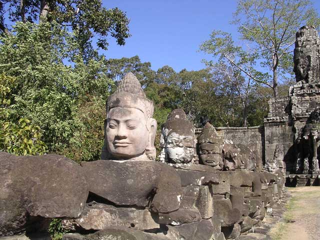 One of the gods (restored) on the approach road