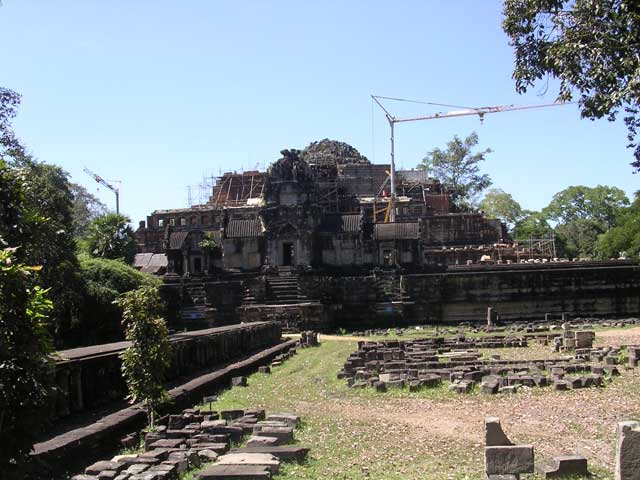 The Baphuon, closed for reconstruction work