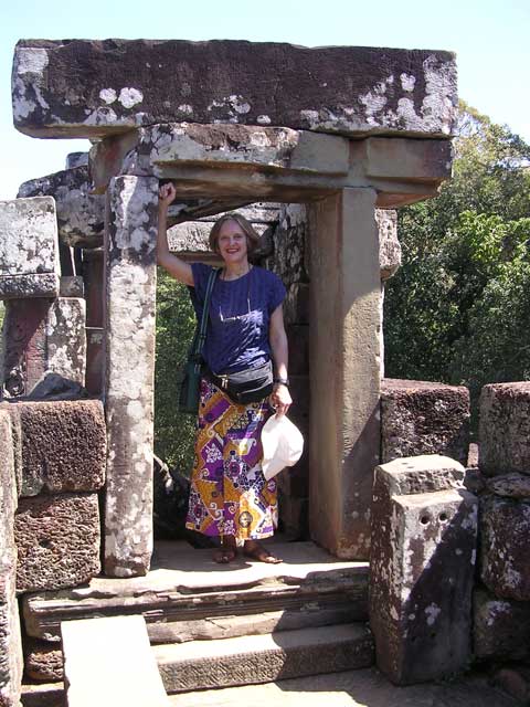 Mary in an archway on the top