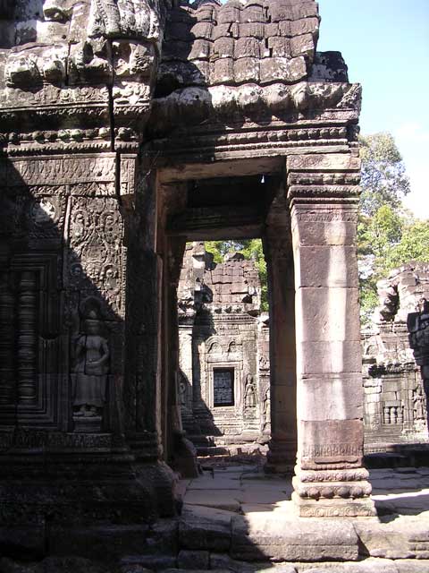 View across the porch