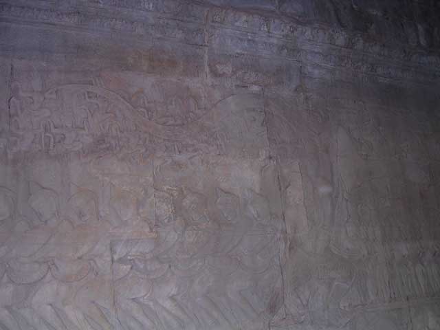 Churning of the Ocean of Milk: the serpent's tail