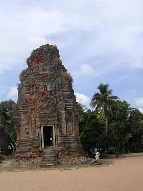 One of the brick towers